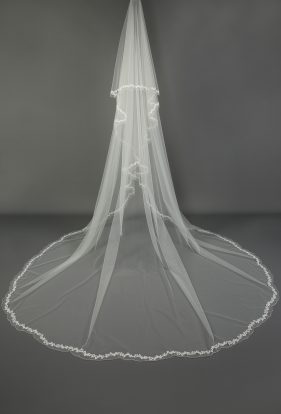 Sparkling Flower Lace Veil - Richard Designs