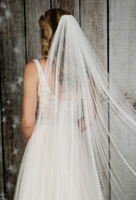 Pearl Comb Italian Veil - Richard Designs