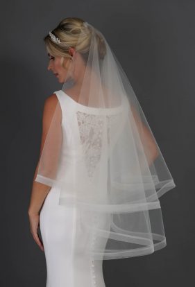 Willa Satin Headband Veil - Richard Designs