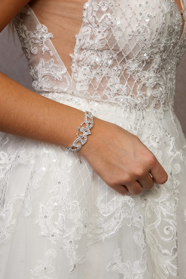 delicate crystal bracelet