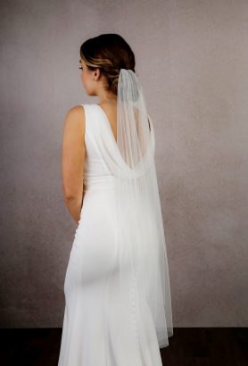 Willa Satin Headband Veil - Richard Designs