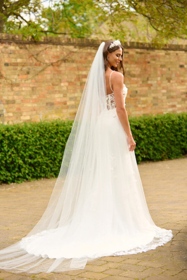 The Danika Full Pearl Two Tier Veil, Bluebell Bridal