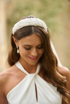 Willa Satin Headband Veil - Richard Designs